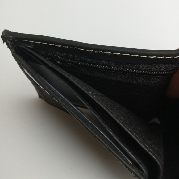 Men's Western Wallet Genuine Leather Hand Crafted Bifold Cowboy Rodeo Wallet - Picture 6 of 6